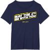 imageStar Wars May The 4th Be With You Amazon Exclusive TShirtNavy Blue