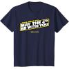 imageStar Wars May The 4th Be With You Amazon Exclusive TShirtNavy Blue
