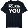 imageStar Wars May The Fourth Be With You Simple Text TShirtBlack