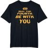 imageStar Wars May The Fourth Be With You Tilted Logo Poster TShirtBlack