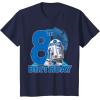 imageStar Wars R2D2 Boop Beep Beep 8th Birthday TShirtNavy Blue