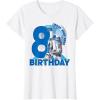 imageStar Wars R2D2 Boop Beep Beep 8th Birthday TShirtWhite