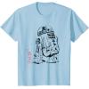 imageStar Wars R2D2 Japan Sumie Ink Wash Painting Style TShirtBaby Blue