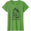 imageStar Wars R2D2 Japan Sumie Ink Wash Painting Style TShirtGrass Green