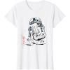 imageStar Wars R2D2 Japan Sumie Ink Wash Painting Style TShirtWhite