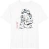 imageStar Wars R2D2 Japan Sumie Ink Wash Painting Style TShirtWhite