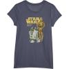 imageStar Wars R2D2 ampamp C3PO Logo Portrait TShirtHeather Blue
