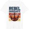 imageStar Wars Rebel Graduate Alliance Emblem Distressed Poster TShirtWhite