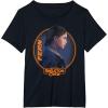 imageStar Wars Skeleton Crew Fern Big Chest Distressed Portrait TShirtBlack