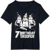 imageStar Wars Stormtrooper Party Hats Trio 7th Birthday Trooper TShirtBlack