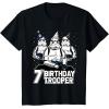 imageStar Wars Stormtrooper Party Hats Trio 7th Birthday Trooper TShirtBlack