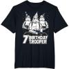 imageStar Wars Stormtrooper Party Hats Trio 7th Birthday Trooper TShirtBlack
