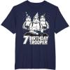 imageStar Wars Stormtrooper Party Hats Trio 7th Birthday Trooper TShirtNavy Blue