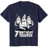 imageStar Wars Stormtrooper Party Hats Trio 7th Birthday Trooper TShirtNavy Blue