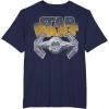 imageStar Wars Super Retro Tie Fighter Classic Logo TShirt TShirtNavy Blue