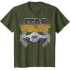 imageStar Wars Super Retro Tie Fighter Classic Logo TShirt TShirtOlive Green