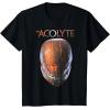 imageStar Wars The Acolyte Sith Lord Helmet Portrait Vintage TShirtBlack