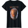 imageStar Wars The Acolyte Sith Lord Helmet Portrait Vintage TShirtBlack