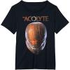 imageStar Wars The Acolyte Sith Lord Helmet Portrait Vintage TShirtBlack
