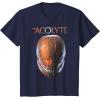 imageStar Wars The Acolyte Sith Lord Helmet Portrait Vintage TShirtNavy Blue