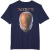 imageStar Wars The Acolyte Sith Lord Helmet Portrait Vintage TShirtNavy Blue