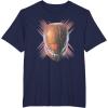 imageStar Wars The Acolyte Sith Lord Helmet Retro Neon Portrait TShirtNavy Blue