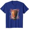 imageStar Wars The Acolyte Sith Lord Helmet Retro Neon Portrait TShirtRoyal Blue
