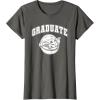 imageStar Wars The Mandalorian Graduate Grogu High School Style TShirtAsphalt Grey
