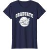 imageStar Wars The Mandalorian Graduate Grogu High School Style TShirtNavy Blue