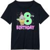 imageStar Wars The Mandalorian Grogu 8th Birthday Ice Cream Cone TShirtBlack