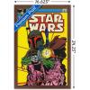 imageTrends International Star Wars Saga  Boba Fett  Comic Cover Wall Poster 34L x 224W Premium Unframed VersionMahogany Framed Version