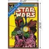 imageTrends International Star Wars Saga  Boba Fett  Comic Cover Wall Poster 34L x 224W Premium Unframed VersionMahogany Framed Version