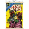 imageTrends International Star Wars Saga  Boba Fett  Comic Cover Wall Poster 34L x 224W Premium Unframed VersionPremium Print and Beechwood Hanger Bundle