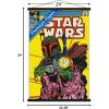 imageTrends International Star Wars Saga  Boba Fett  Comic Cover Wall Poster 34L x 224W Premium Unframed VersionPremium Print and Black Hanger Bundle