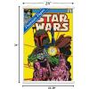 imageTrends International Star Wars Saga  Boba Fett  Comic Cover Wall Poster 34L x 224W Premium Unframed VersionPremium Print and White Hanger Bundle