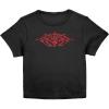 imageSTAR WARS Womens Diamond Darth Juniors Baby Crop TeeBlack