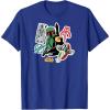 imageStar Wars  Boba Fett Stickers TShirtRoyal Blue