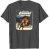 imageStar Wars  Han Solo Leia Poster TShirtDark Heather Grey
