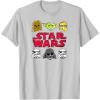 imageStar Wars  Logo Doodle TShirtSilver Grey