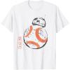 imageStar Wars BB8 Japan Sumie Ink Wash Painting Style TShirtWhite