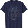 imageStar Wars Best Trip Ever Storm Trooper Outline Chest Logo TShirtNavy Blue