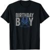 imageStar Wars Blue Darth Vader Birthday Boy Distressed TShirtBlack