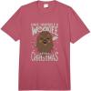 imageStar Wars Christmas A Wookiee Little Christmas Vintage Comfort Colors Adult Heavyweight TshirtRaspberry Red