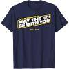 imageStar Wars May The 4th Be With You Amazon Exclusive TShirtNavy Blue