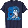 imageStar Wars R2D2 Boop Beep Beep 8th Birthday TShirtNavy Blue