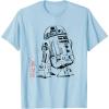 imageStar Wars R2D2 Japan Sumie Ink Wash Painting Style TShirtBaby Blue
