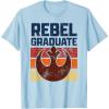 imageStar Wars Rebel Graduate Alliance Emblem Distressed Poster TShirtBaby Blue