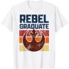imageStar Wars Rebel Graduate Alliance Emblem Distressed Poster TShirtWhite