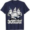 imageStar Wars Stormtrooper Party Hats Trio 30th Birthday Trooper TShirtNavy Blue