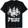 imageStar Wars Stormtrooper Party Hats Trio 7th Birthday Trooper TShirtBlack